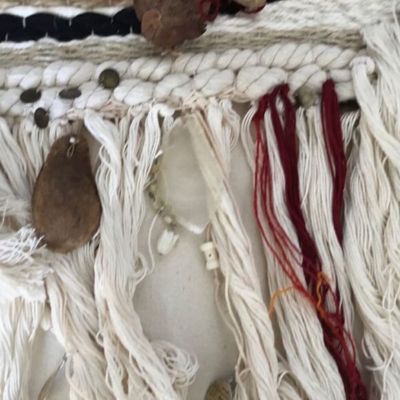 OOAK handmade woven wall hanging earth tones. A0005 - Picture 8 of 10
